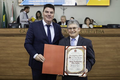 Rodrigo Reis homenageia Igreja Presbiteriana