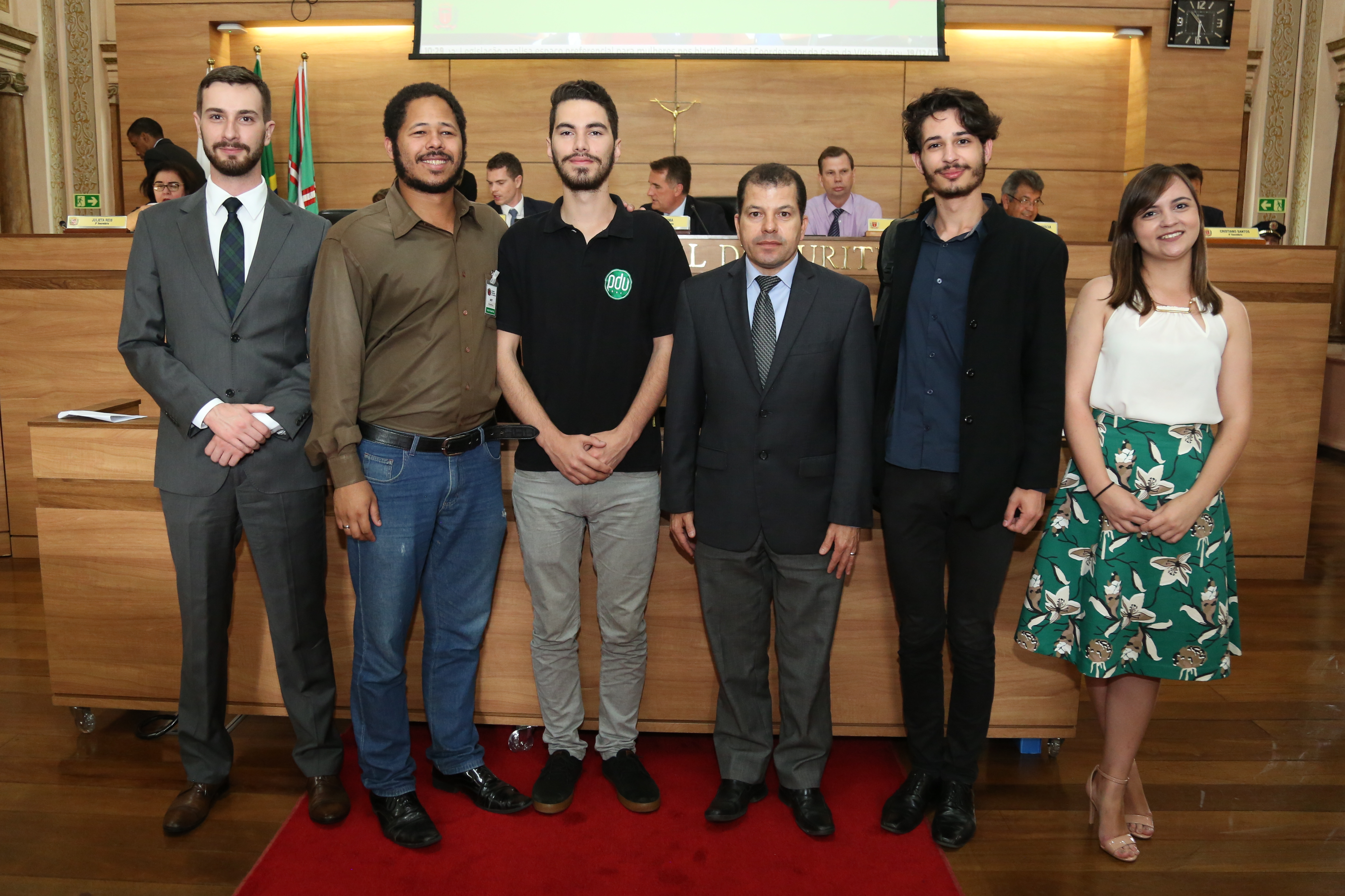 Alunos da UFPR visitam a Câmara  para tratar de Parlamento Universitário