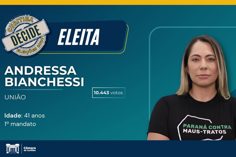 Andressa Bianchessi conquista vaga na Câmara de Curitiba com pauta de defesa animal