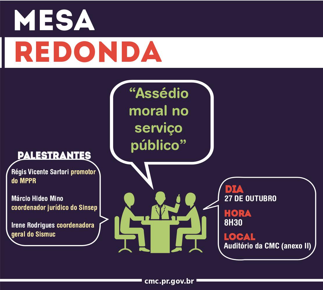 Assédio moral é tema de mesa-redonda da Escola do Legislativo