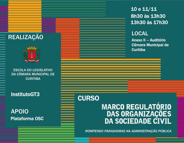 Câmara Municipal sedia curso sobre Marco Regulatório do 3º Setor