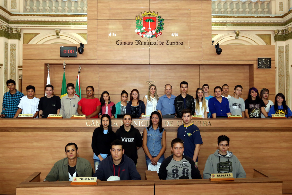 Estudantes do Senac visitam a Câmara de Curitiba