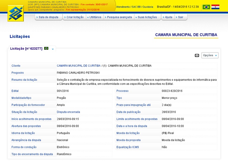 Licitação de equipamentos de informática teve economia de 31%