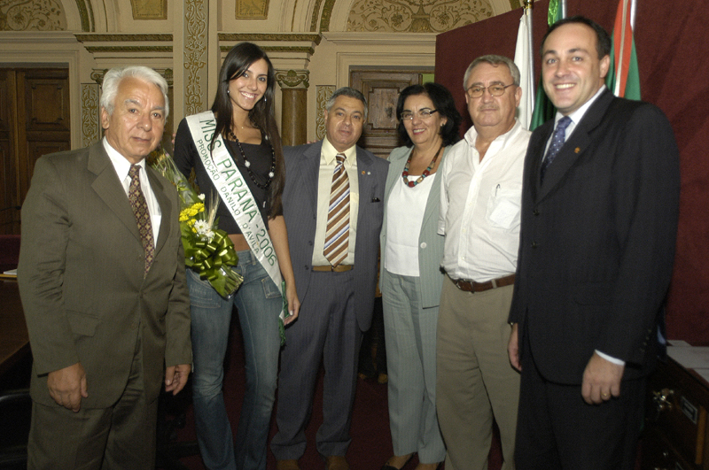 Miss Paraná  recebida na Câmara de Vereadores 