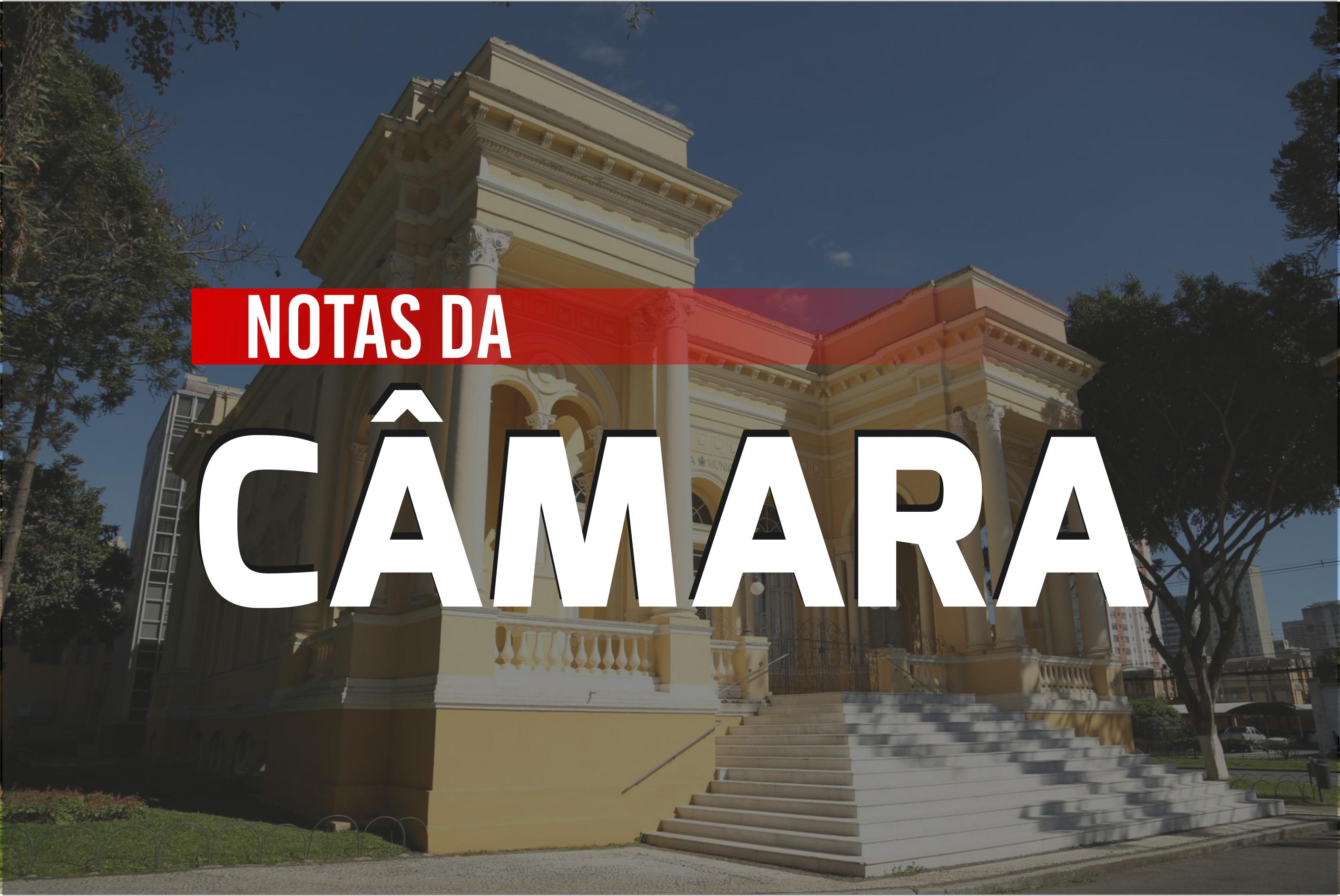 Notas da Câmara Municipal de Curitiba