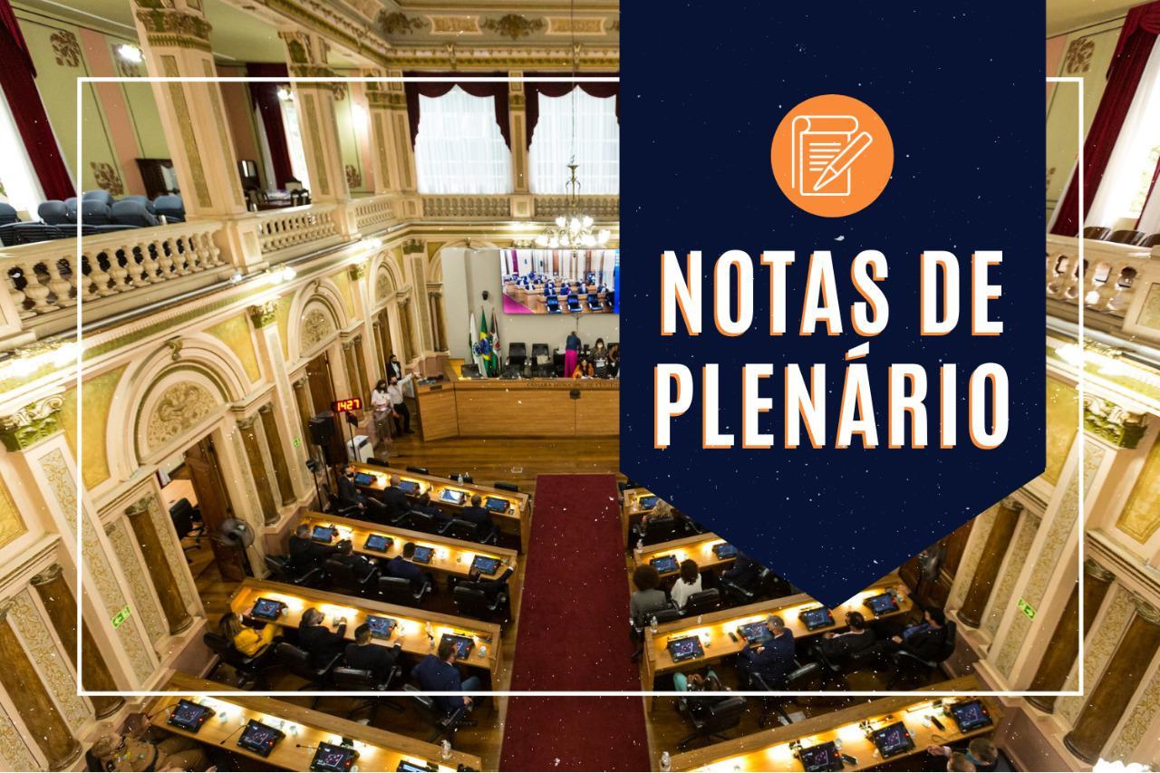 Notas da sessão plenária de 14 de dezembro