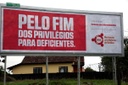 Outdoor pelo "fim dos privilégios a deficientes" revolta vereadores