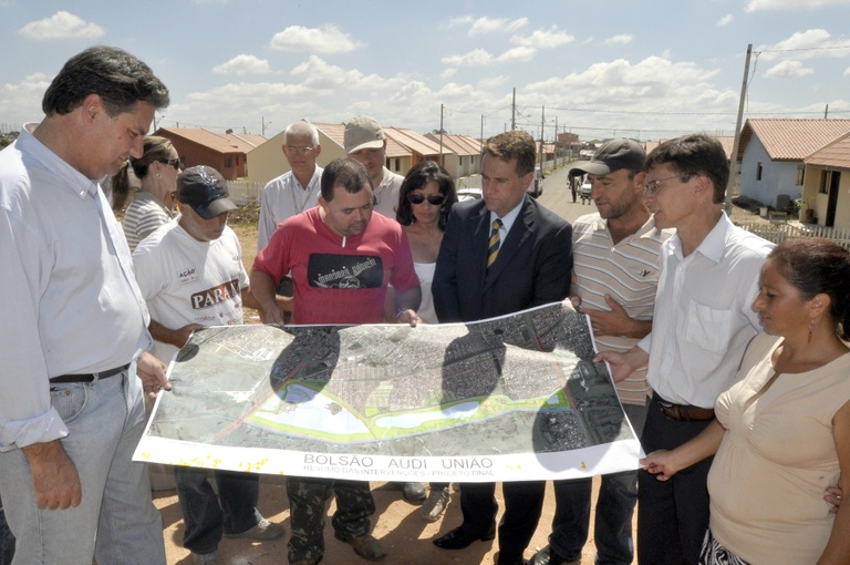 Vereadores acompanham obras no Bolsão Audi/União 