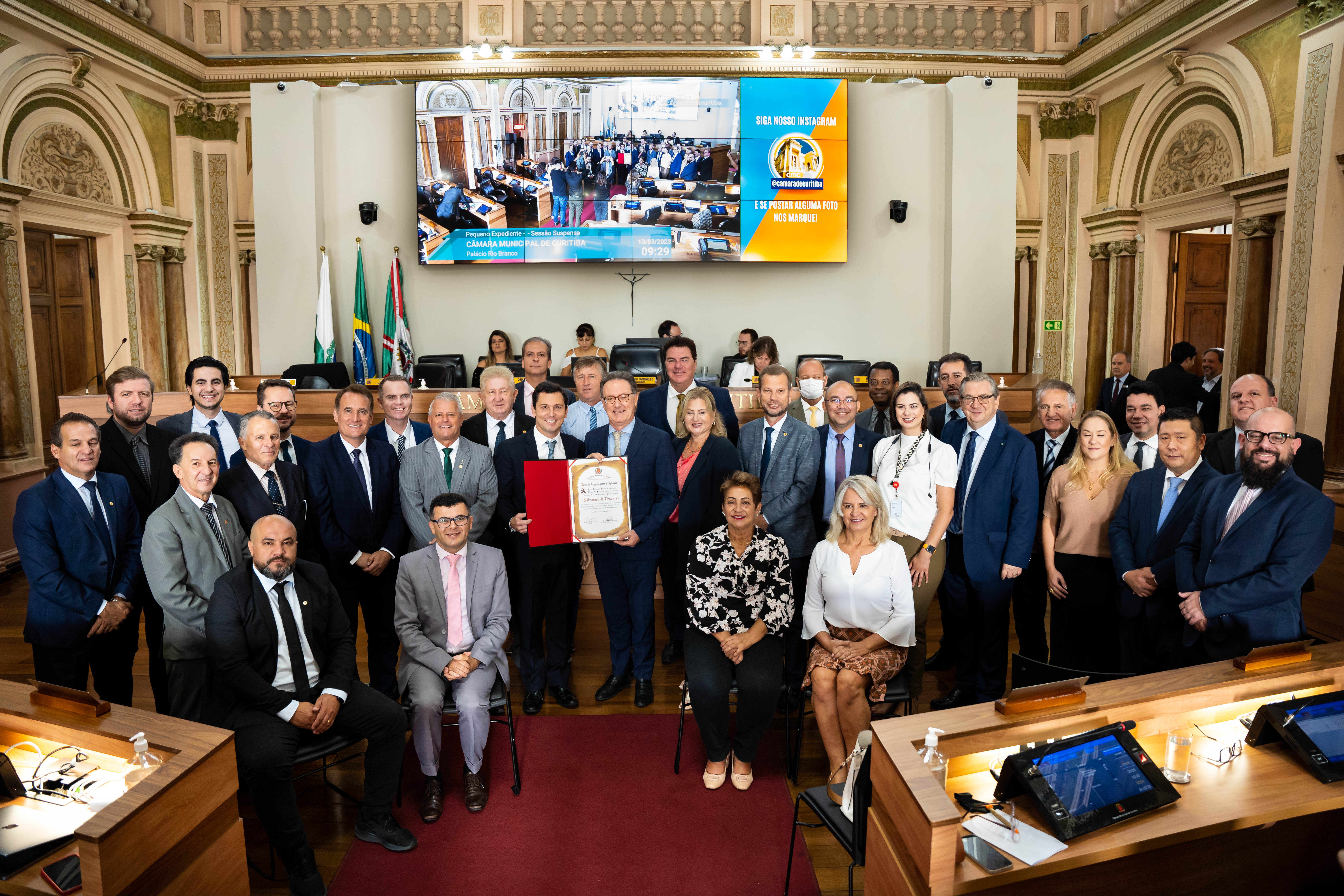 Vereadores se despedem do cônsul-geral da Itália em Curitiba